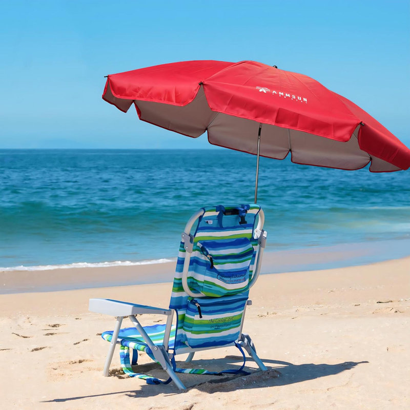 Parasol avec pince universelle et réglable, Rouge