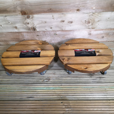 Caziyah Wood Caddy Plant Stand