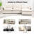 Redenius 4-Piece 112'' Upholstered Corduroy L-Shape Sectional-1169641727