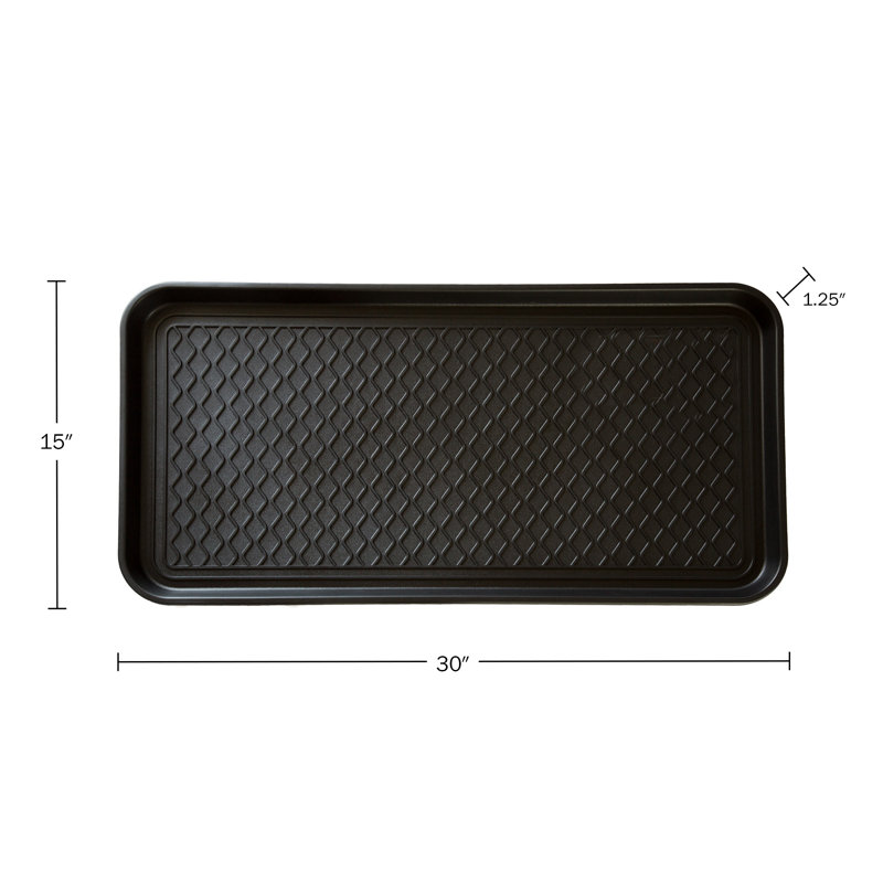 Stalwart Set of 2 All Weather Plastic Boot Trays