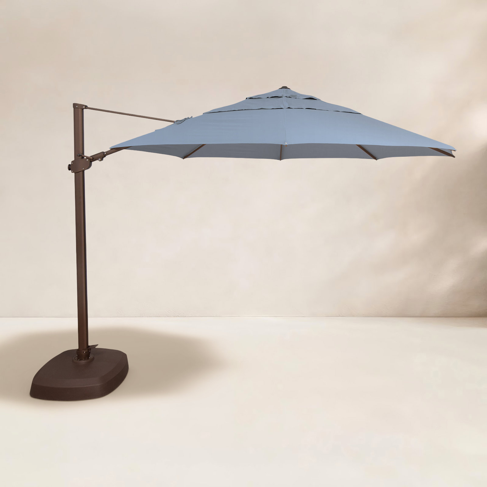11.5' Sunbrella® Cantilever Umbrella, Cast Ocean Sunbrella® Plainweave, Bronze