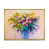 Toile avec cadre flottant or