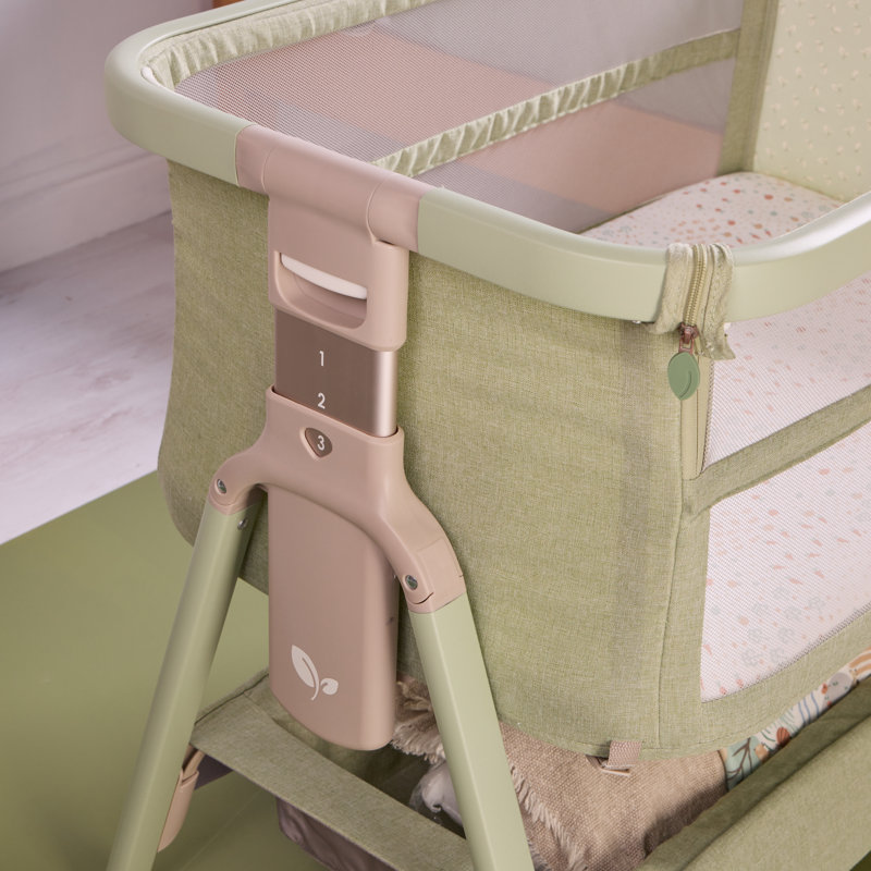 Cozee Zen Bedside Crib, Eucalyptus