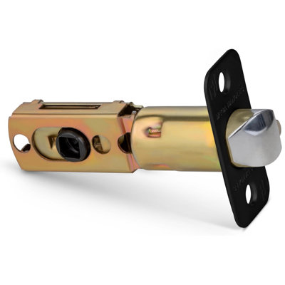 Loquet de porte rond réglable à 2 voies Mega Handles | Universal pour broches demi-lune, gâche incluse, compatible avec les gauchers et les droitiers