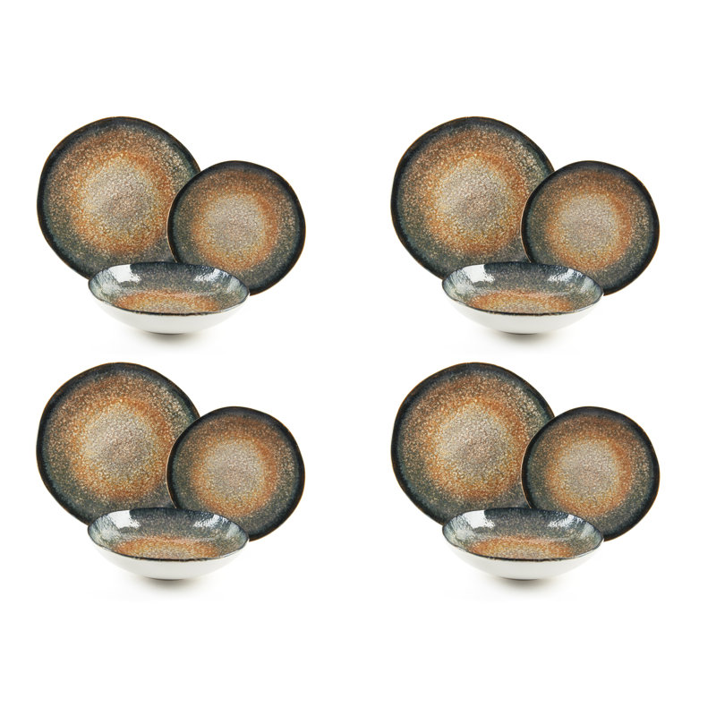 Efesto Piece Ceramic Dinnerware Set - Service for 4