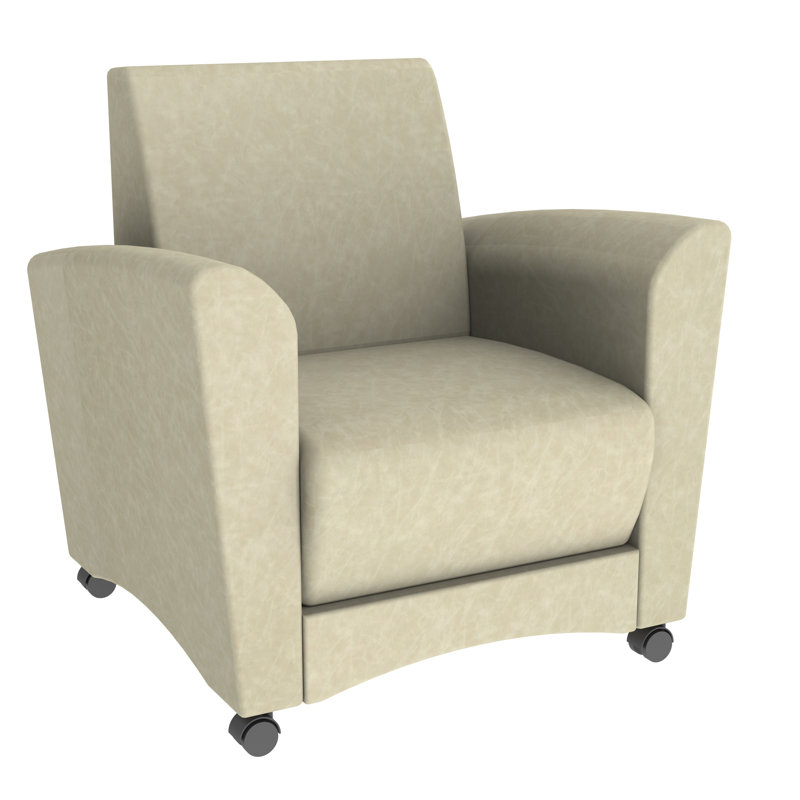 Chaise rembourrée mobile Pro Series, Amande