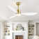 Loritta 52'' 3 - Blade Large Indooor Ceiling Fan With Light Kit and Remote, 3 LED Colours, 6 Speed Noiseless DC Motor, 5'' Downrod, Timer