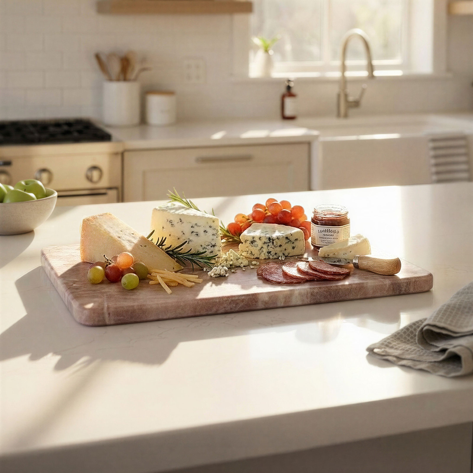 Rectangular Marble Cutting And Cheese Board