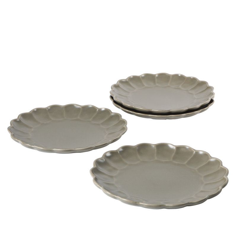 Bloomhouse - 2 Time Oprah's Favorite Things - Ensemble de 4 assiettes plates 10,75 pouces, Olive olive