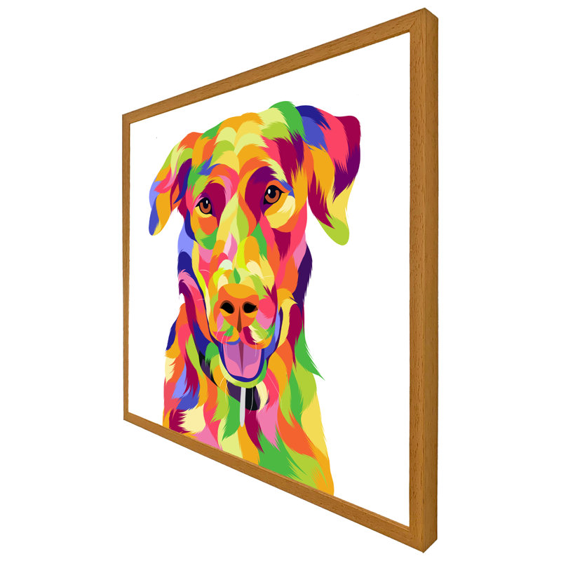 Lyncourt Single Picture Frame Print, 61cm H x 61cm W x 4cm D, Oak Framed