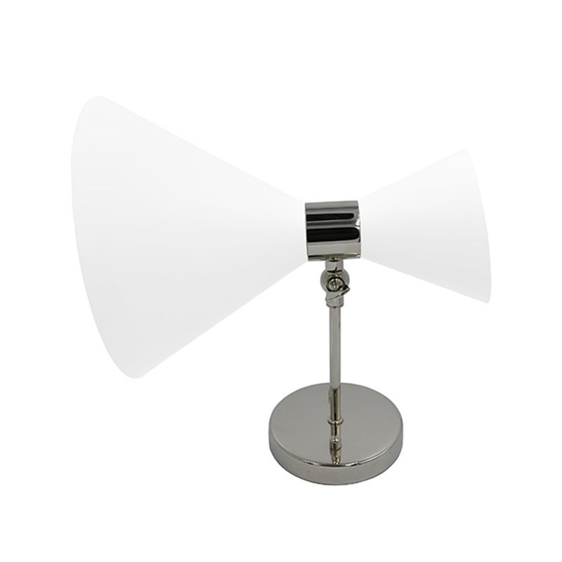 August 1 - Light Armed Sconce, Matte White, Nickel
