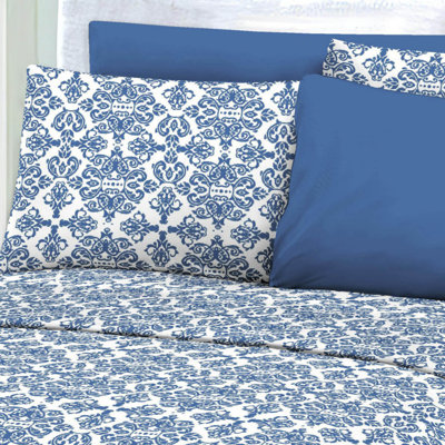 Percale Damask Sheet Set