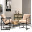 Fauteuil d'appoint élégant en velours moderne-1104480583