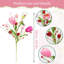 Décorations de la Saint-Valentin, paquet de 6 fleurs artificielles 12,5 pouces, choix de la Saint-Valentin avec baies de tulipes pour la fête de la Saint-Valentin