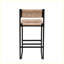 Ensemble de 2 tabourets de bar modernes avec repose-pieds pour îlot de cuisine-95013618