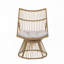 Chaise longue d'extérieur en rotin avec repose-pieds