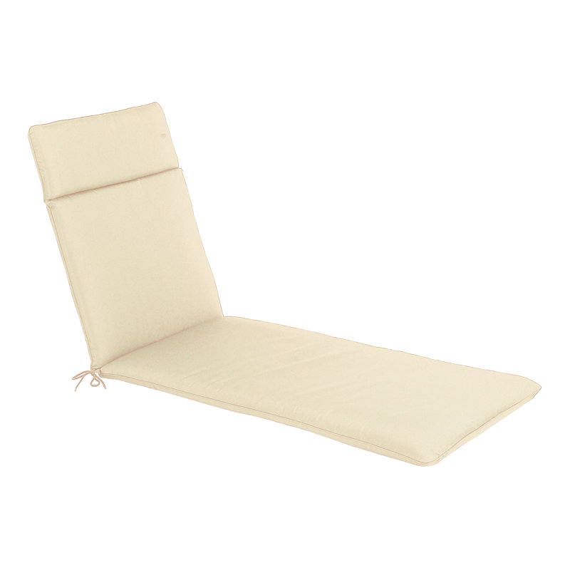 Sun Lounger Seat/Back Cushion, Natural