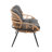 Pine Modern 4-Person Patio Conversation Set with Polyester Cushions and Coffee Table in Gray-859948858