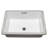 19.75 in. x 15.75 in. White Porcelain Rectangular Undermount Bathroom Vanity Sink