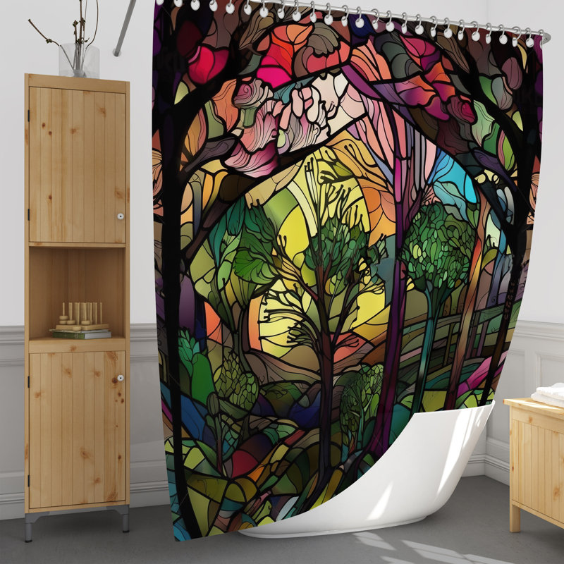 Lahl Shower Curtain, 83" H x 83" W 