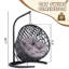 Lit-chat pour chat avec support et coussin, chaise-œuf pour chat avec aspect osier en rotin, lit-chat suspendu pour chats, petits chiens et petits animaux-1140055247