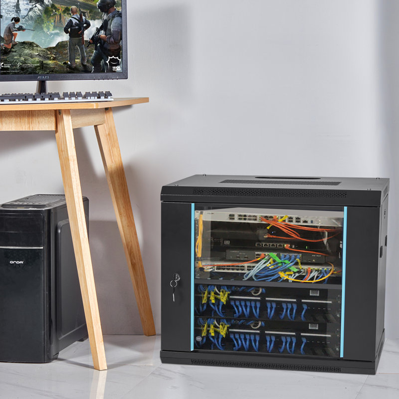 VEVOR Wall Mount Network Server Cabinet, Server Rack Cabinet Enclosure. for IT Equipment., 19.7" H x 23.6" W x 17.7" D