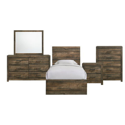 Montijo Solid Wood Piece Bedroom Set