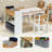 Kids Activity Table and Chairs Set with Storage and Paper Roll Holder, Age 3-6