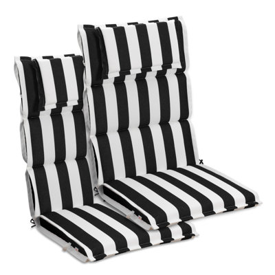  High Back Patio Chair Cushions Set of 2, 47 x 21 x 2.4 Inch