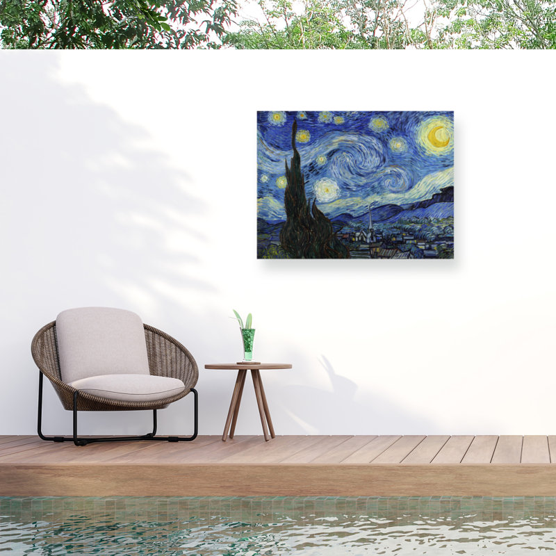 Bolognaise, Vincent Van Gogh, nuit étoilée, H 35 po x l 47 po