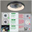 Ventilateur de plafond à DEL noir de 20 po - Température de couleur à intensité variable et réglable, application et télécommande, ventilateur de plafond intelligent moderne pour le salon, la chambre à coucher et la salle à manger (silencieux / 6