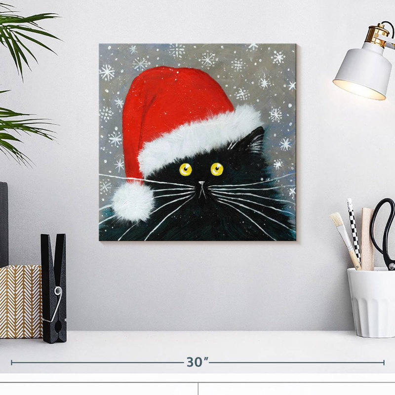 Brampt Santa Cat, 16" H x 16" W