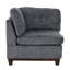 Ensemble de canapé modulaire en tissu de chenille gris cendré, ensemble de 6 pièces, canapé, causeuse, canapé d'angle, siège d'angle avec accoudoirs et dossier capitonné