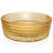 Scotch 14" Champagne Round Diamond Textured Glass Vessel Bathroom Sink - Timeless Collection-128042368-128513469