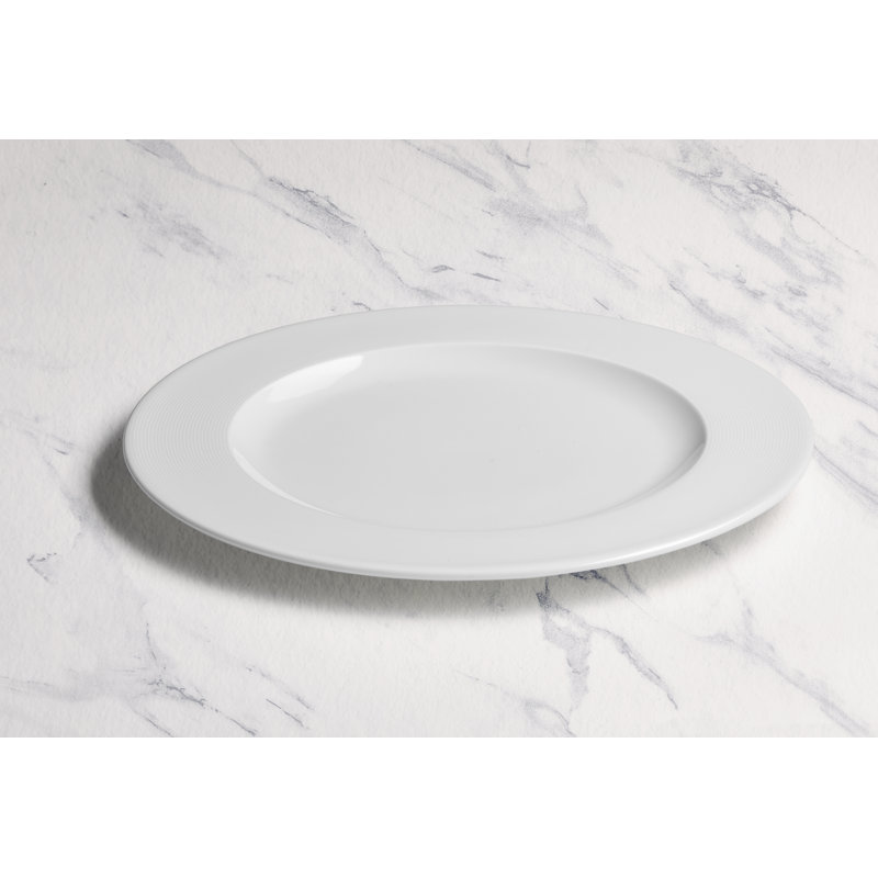 Assiette plate en porcelaine ORBA Premium | Ivoire | Va au micro-ondes et au lave-vaisselle, 12.2