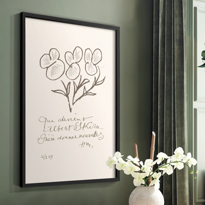 Matisse CCXLII Framed Print - Solid Wood