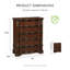 Commode à linge à 5 tiroirs Tarver-47595880