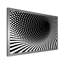 Abstrait vortex noir et blanc - art mural moderne sur toile-1735487234-1735487245