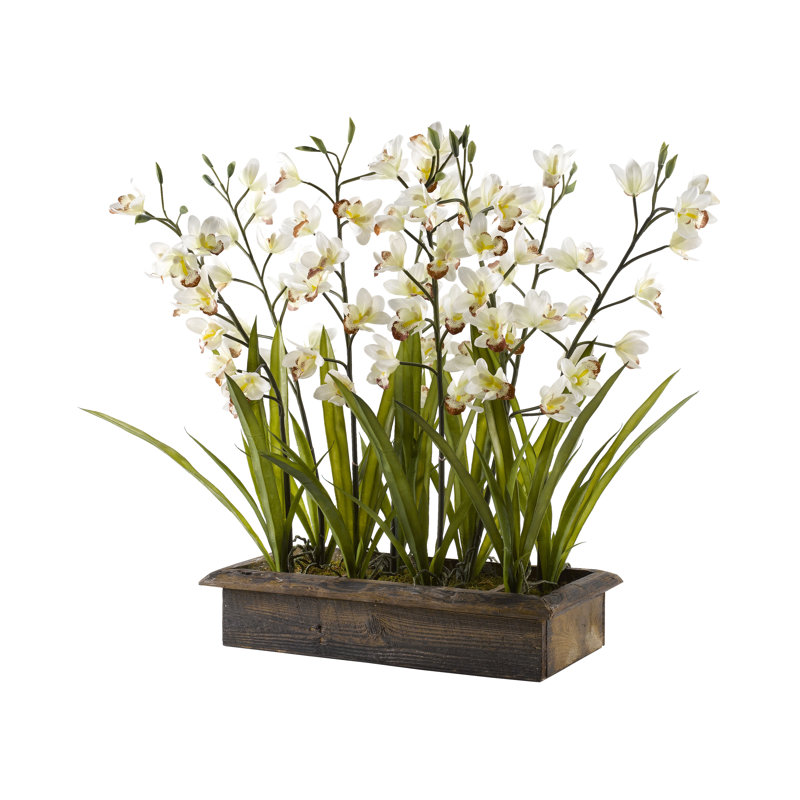 Orchid Faux Floral in Planter