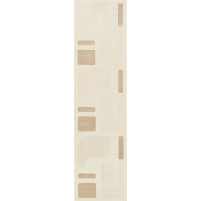 Aura Collection Living Room Rugs Abstract Design in Beige