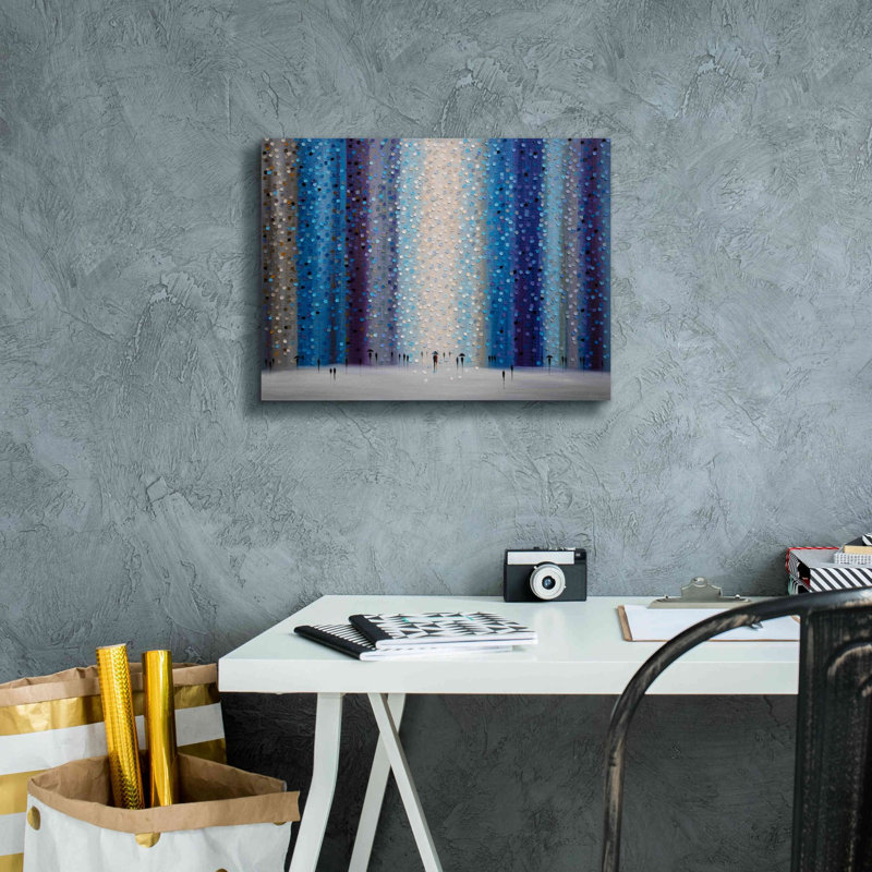 «Elosge Rainy City For on Canvas» par Ekaterina Ermilkina, reproduction, H 12 po x l 16 po x P 0,75 po