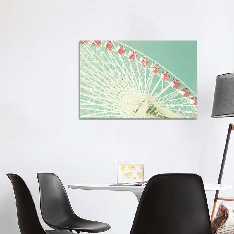 Pink Ferris by Caroline Mint - Wrapped Canvas Print, 101.6 cm H x 66.04 cm W x 1.91 cm D