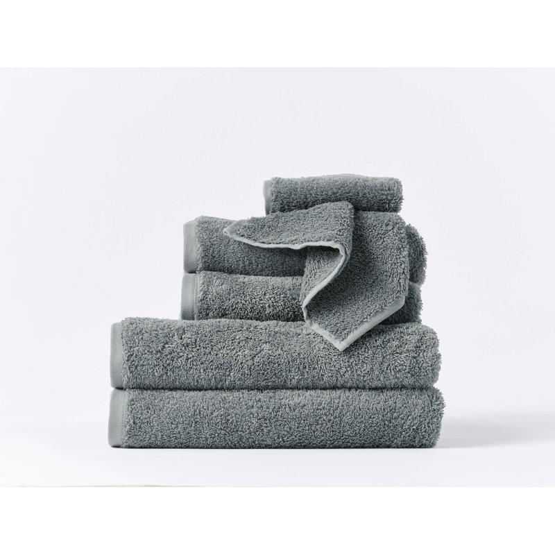 Cloud Loom Organic 6pc Towel Set, Fossil, 6 Piece Towel Set
