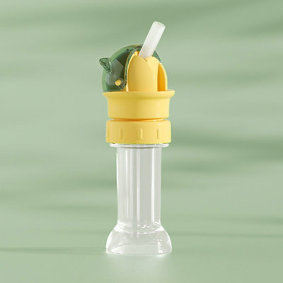 Bouchon de conversion de bec de bouteille d'eau avec pailles en silicone souple permettant de boire sur l'adaptateur pour les bouteilles en plastique