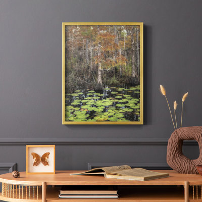 «Black Water I», reproduction encadrée - bois massif