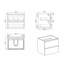 Meuble-lavabo mural en noyer de 24 po avec lavabo Alice-1853070126