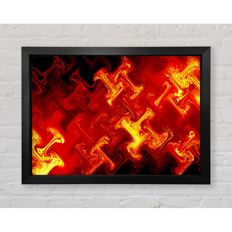 Ivy Bronx Lava Patterns Framed Print | Wayfair.co.uk