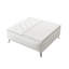 Table basse avec banc de rangement carré de 35 pouces de large avec repose-pieds de rangement surdimensionné-737261554