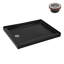 Base de douche en acrylique noir brillant 48 po x 36 po Streamline, drain inclus-122951172