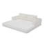 Canapé-lit pliant convertible 2-en-1, canapé-lit en velours côtelé moderne avec 2 * coussins, canapé-lit modulaire sans dossier avec lit escamotable Futon, canapé-lit modulaire pliable pour le salon beige-57595060